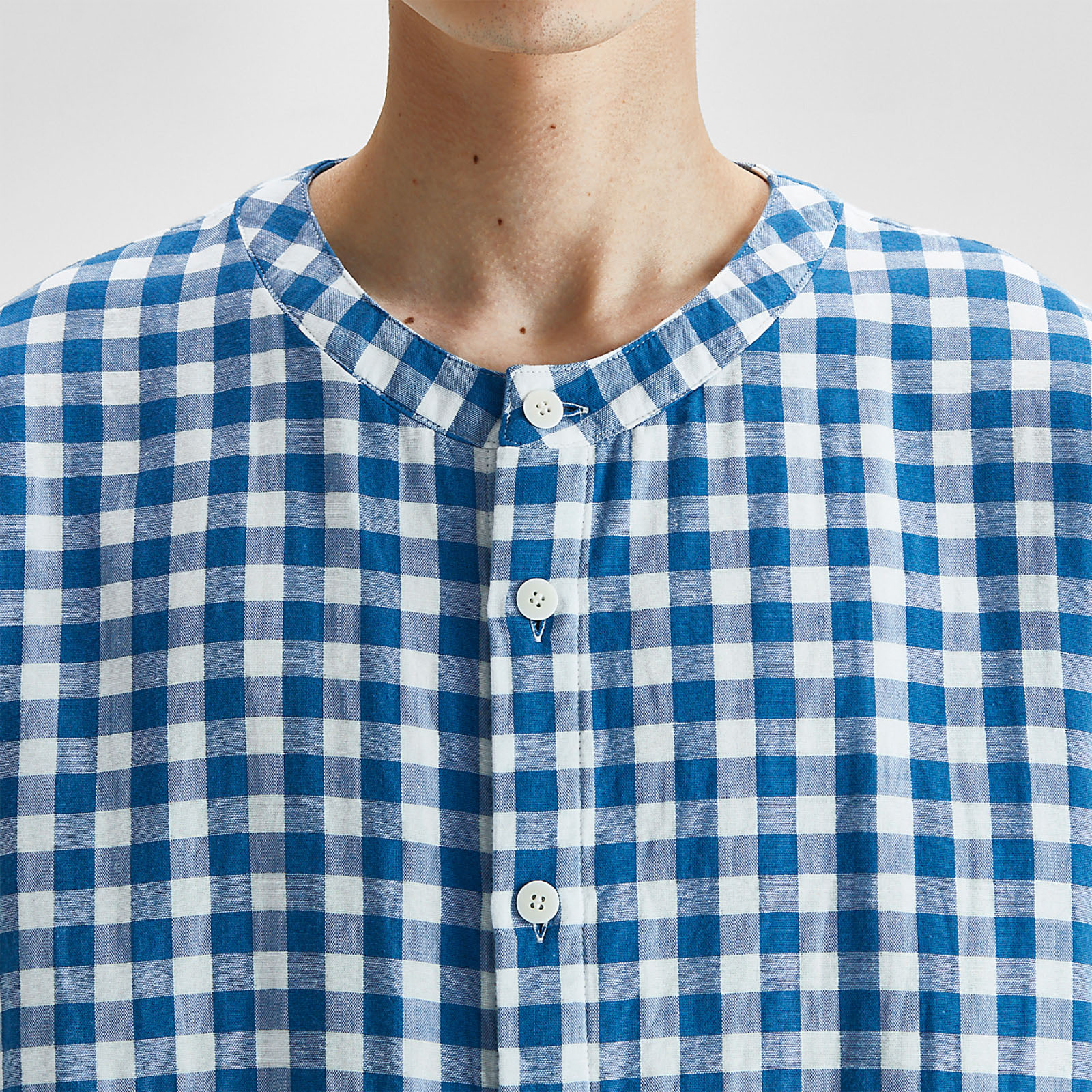 Cotton Gingham Double Gauze Pajamas