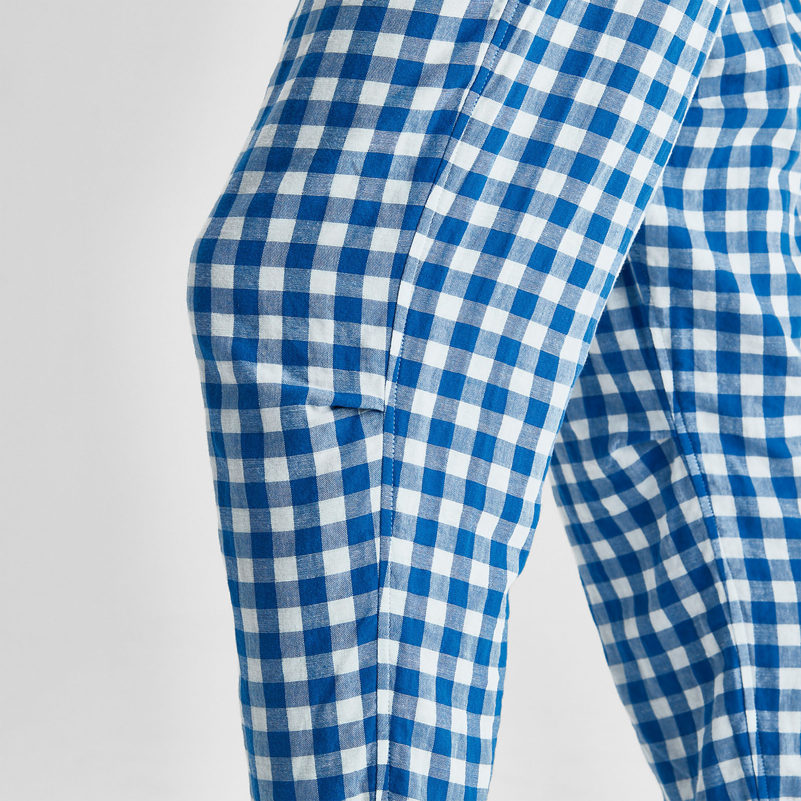 Cotton Gingham Double Gauze Pajamas