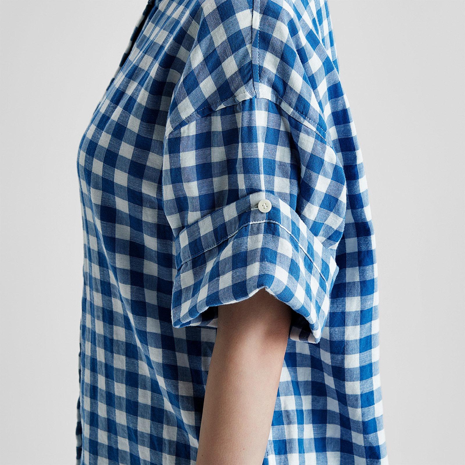 Cotton Gingham Double Gauze Pajamas