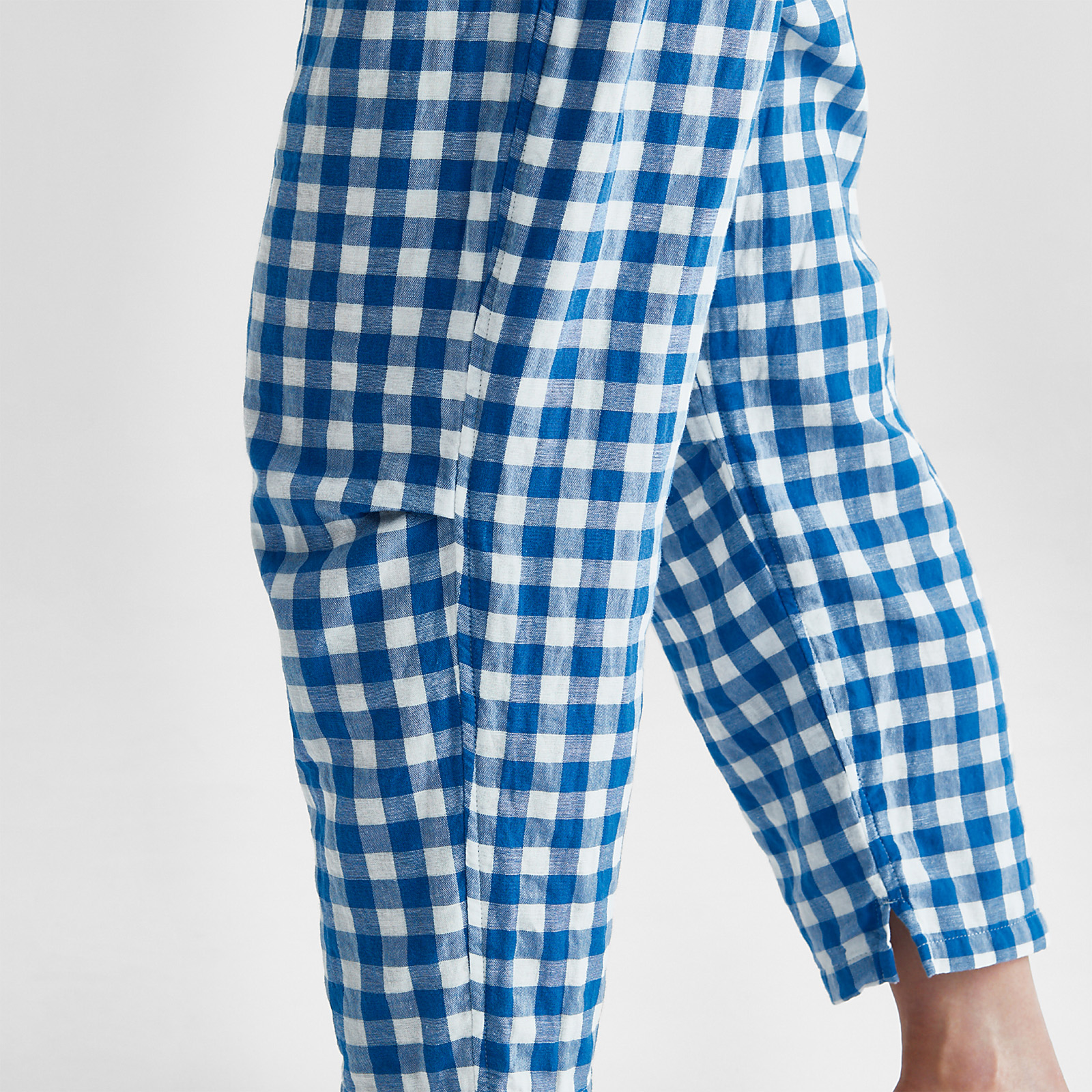 Cotton Gingham Double Gauze Pajamas